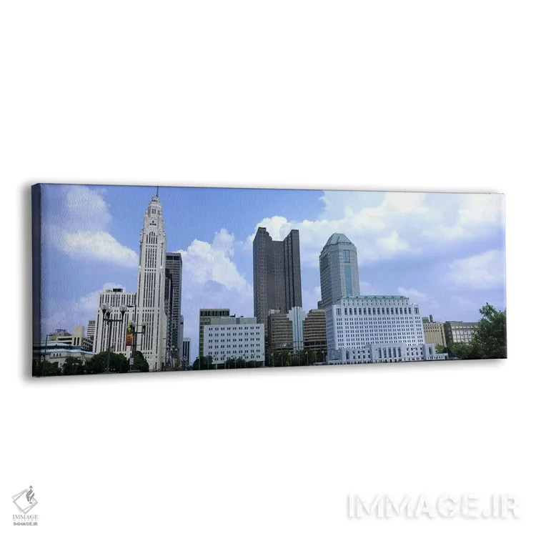 تابلو دکوراتیو Ohio, Columbus, Clouds over tall building structures,او… اثر پانورامیک ایمجز - نمای پرسپکتیو محصول