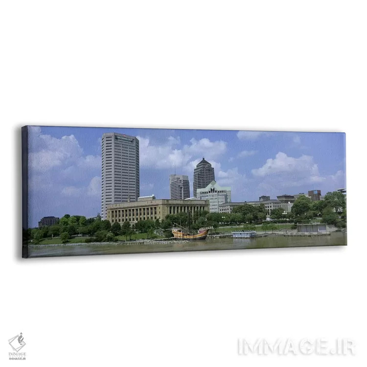 تابلو دکوراتیو Ohio, Columbus, Cloud over tall building structures,اوه… اثر پانورامیک ایمجز - نمای پرسپکتیو محصول