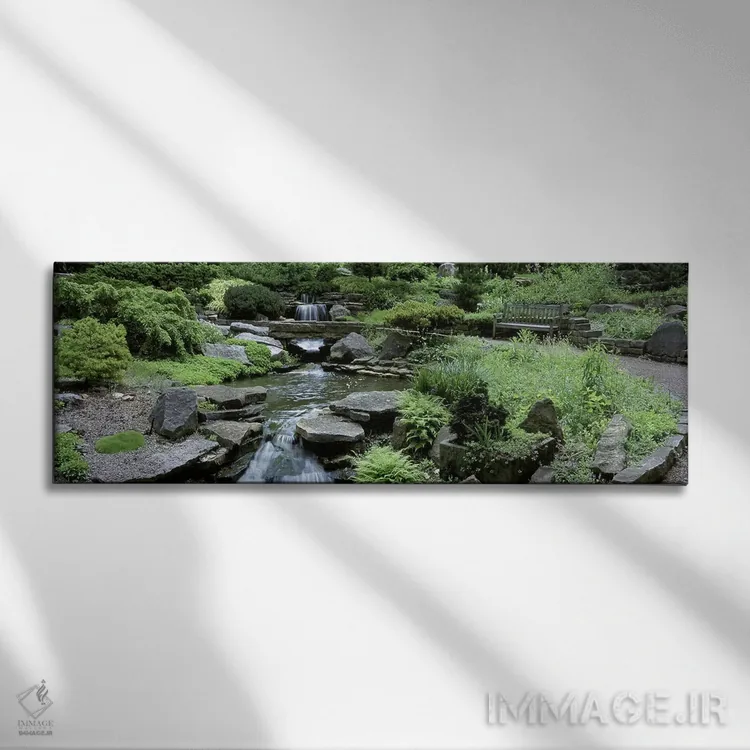 تابلو دکوراتیو Inniswood Metro Gardens, Columbus, Ohio, USA,رودخانه ای… اثر پانورامیک ایمجز - نمای روبهرو روی دیوار
