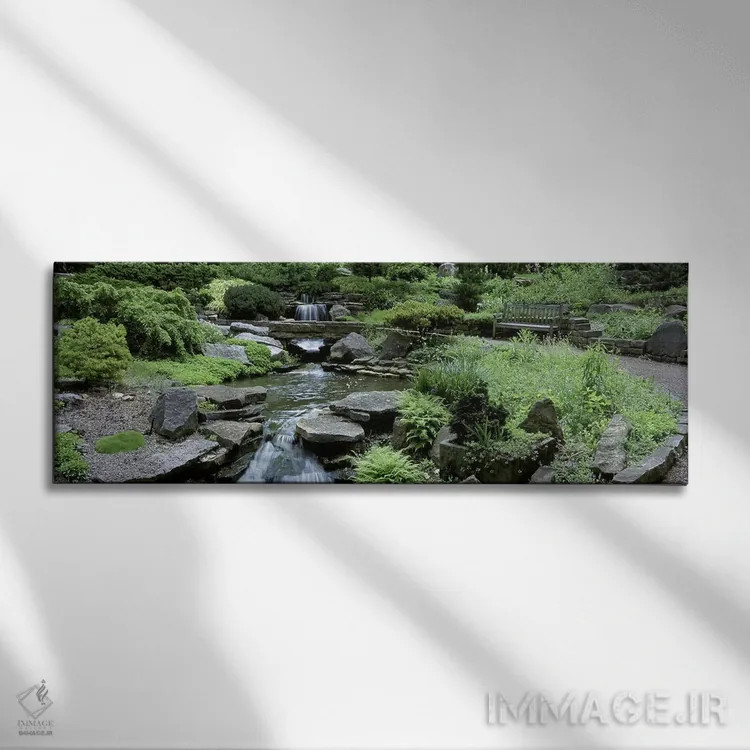 تابلو دکوراتیو Inniswood Metro Gardens, Columbus, Ohio, USA,رودخانه ای… اثر پانورامیک ایمجز - نمای روبهرو روی دیوار