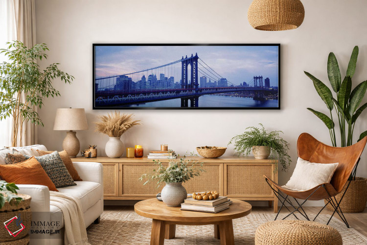 تابلو دکوراتیو Manhattan Bridge, NYC, New York City, New York State, U… اثر پانورامیک ایمجز - D4B