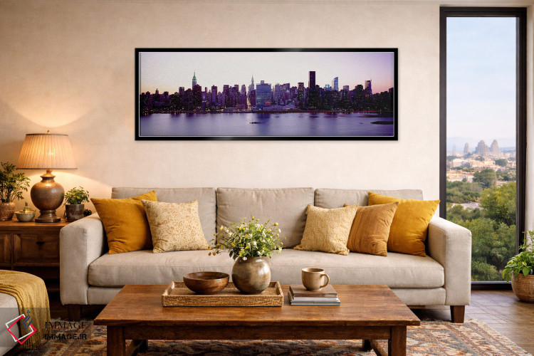 تابلو دکوراتیو New York City, Skyscrapers in a city,ایالات متحده آمریک… اثر پانورامیک ایمجز - D6B