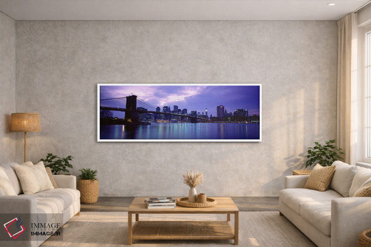 تابلو دکوراتیو Brooklyn Bridge, NYC, New York City, New York State, US… اثر پانورامیک ایمجز - D3W