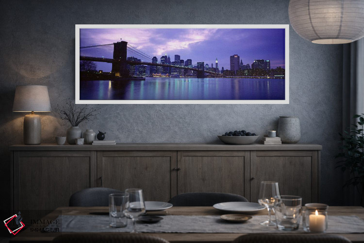 تابلو دکوراتیو Brooklyn Bridge, NYC, New York City, New York State, US… اثر پانورامیک ایمجز - D4W