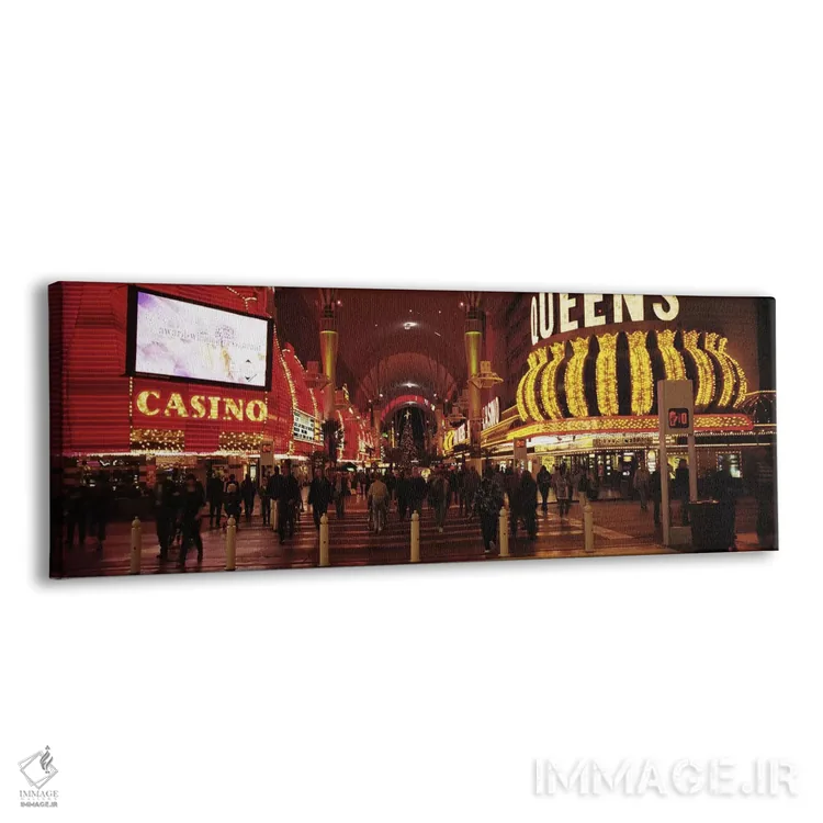تابلو دکوراتیو Nevada, Las Vegas, The Fremont Street, Large group of p… اثر پانورامیک ایمجز - نمای پرسپکتیو محصول
