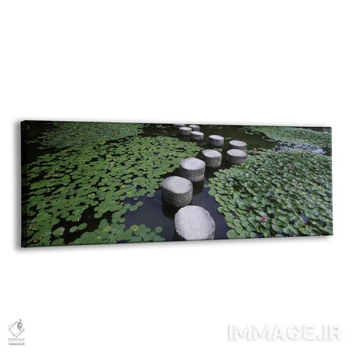 تابلو دکوراتیو Heian Shrine, Sakyo-ku, Kyoto, Japan,نیلوفرهای آبی و سن… اثر پانورامیک ایمجز - نمای پرسپکتیو محصول