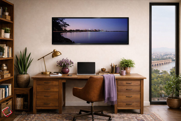 تابلو دکوراتیو Lake Monona, Madison, Wisconsin, USA,ساختمان ها در امتد… اثر پانورامیک ایمجز - D3B