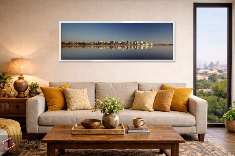 تابلو دکوراتیو Wisconsin, Madison, Lake Monona, City on a waterfront,و… اثر پانورامیک ایمجز - D5W