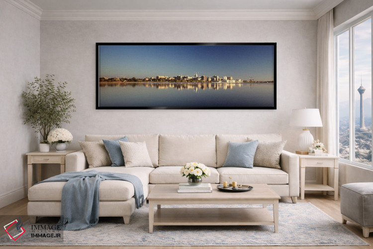 تابلو دکوراتیو Wisconsin, Madison, Lake Monona, City on a waterfront,و… اثر پانورامیک ایمجز - D6B