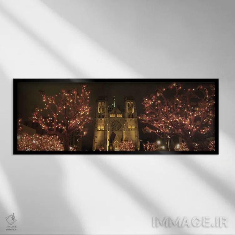 تابلو دکوراتیو Grace Cathedral, San Francisco, California, USA,نمای بی… اثر پانورامیک ایمجز - نمای قابدار مشکی