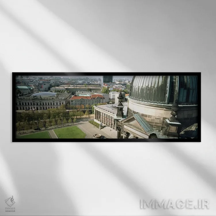 تابلو دکوراتیو Berlin Dome, Altes Museum, Berlin, Germany,نمای بالا از… اثر پانورامیک ایمجز - نمای قابدار مشکی