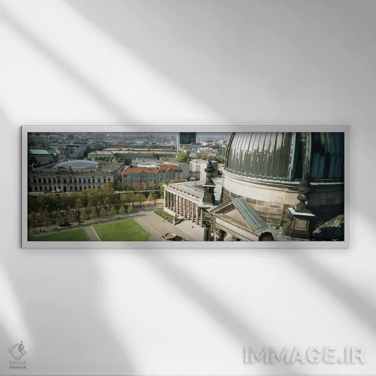 تابلو دکوراتیو Berlin Dome, Altes Museum, Berlin, Germany,نمای بالا از… اثر پانورامیک ایمجز - نمای قابدار سفید