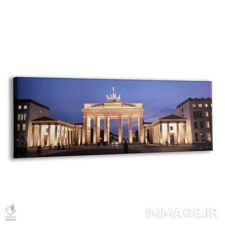 تابلو دکوراتیو Berlin, Germany,دروازه براندنبورگ نورپردازی شده در شب… اثر پانورامیک ایمجز - نمای پرسپکتیو محصول