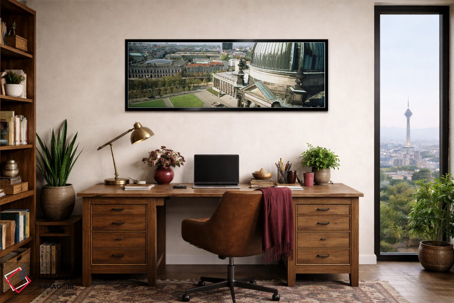 تابلو دکوراتیو Berlin Dome, Altes Museum, Berlin, Germany,نمای بالا از… اثر پانورامیک ایمجز - D3B