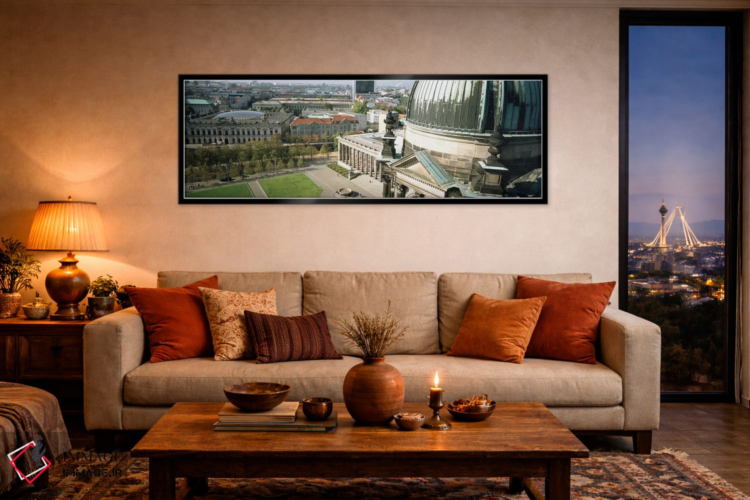 تابلو دکوراتیو Berlin Dome, Altes Museum, Berlin, Germany,نمای بالا از… اثر پانورامیک ایمجز - D5B