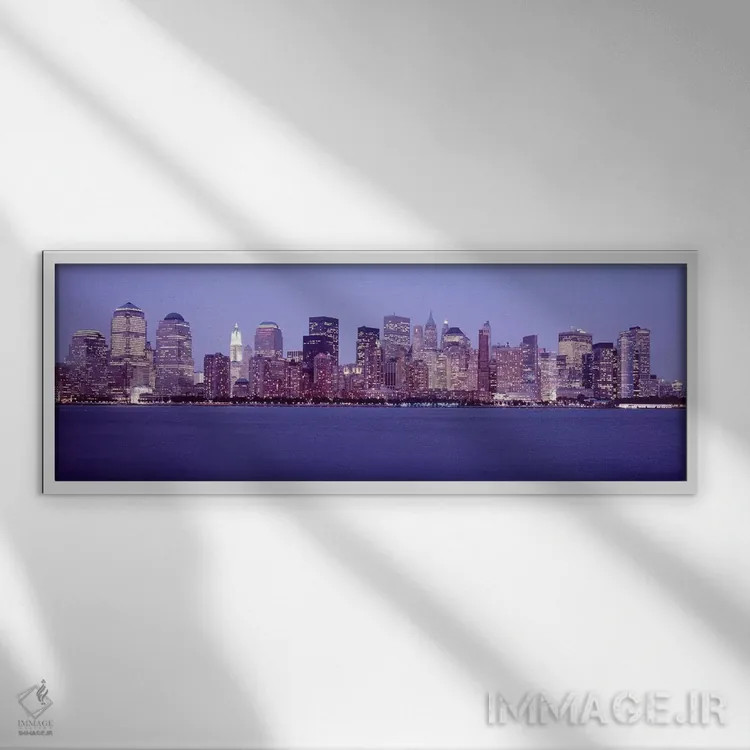 تابلو دکوراتیو Manhattan, New York City, New York, USA #2,آسمان خراش ه… اثر پانورامیک ایمجز - نمای قابدار سفید
