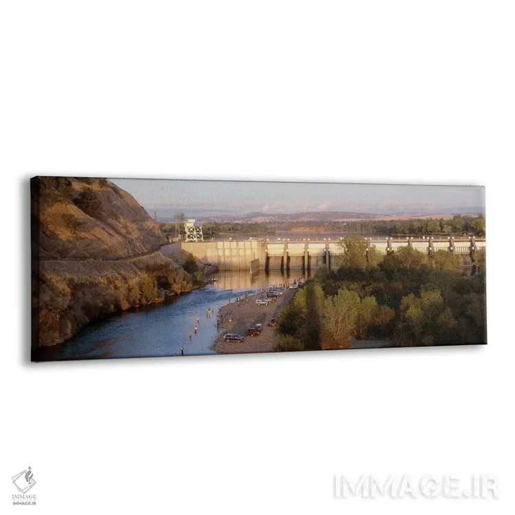 تابلو دکوراتیو Nimbus Dam, American River, Sacramento County, Californ… اثر پانورامیک ایمجز - نمای پرسپکتیو محصول