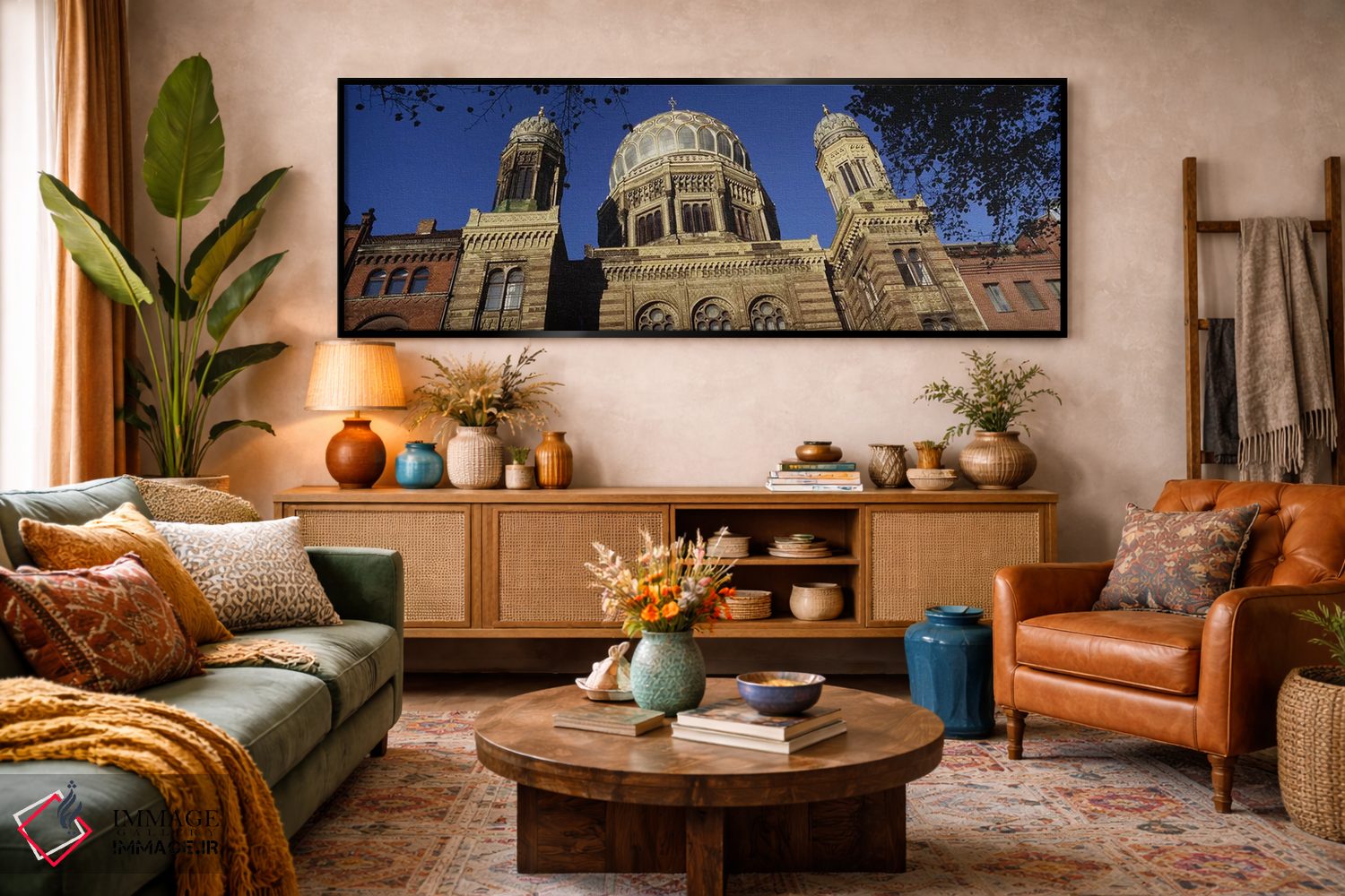 تابلو دکوراتیو Berlin, Germany,نمای پایین از کنیسه یهودیان، برلین، آلم… اثر پانورامیک ایمجز - D3B