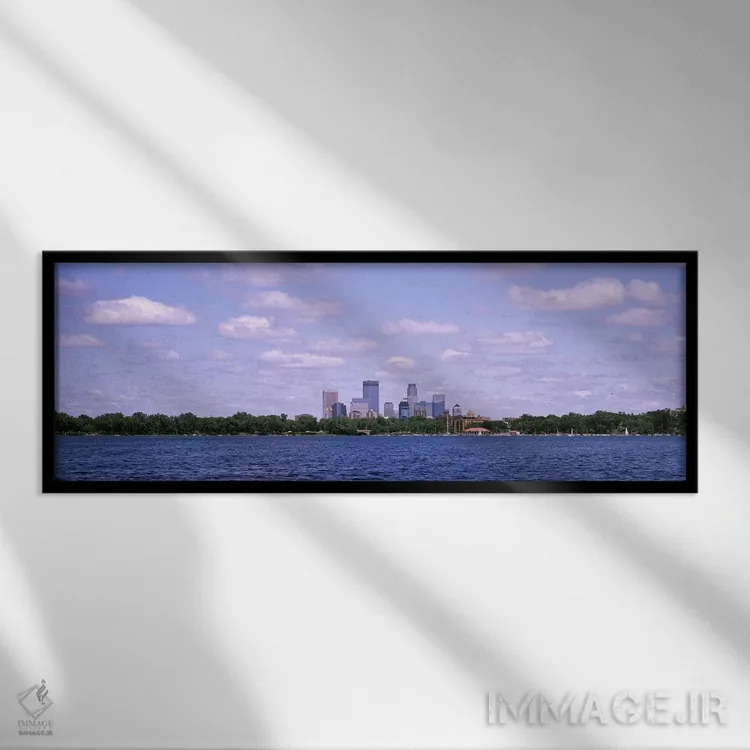 تابلو دکوراتیو Chain Of Lakes Park, Minneapolis, Minnesota, USA,آسمان… اثر پانورامیک ایمجز - نمای قابدار مشکی