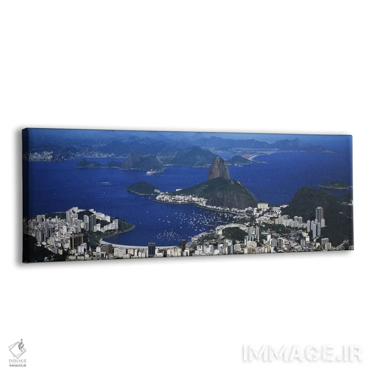 تابلو دکوراتیو Rio de Janeiro, Brazil,نمای هوایی کوه نان شیرین و خلیج… اثر پانورامیک ایمجز - نمای پرسپکتیو محصول