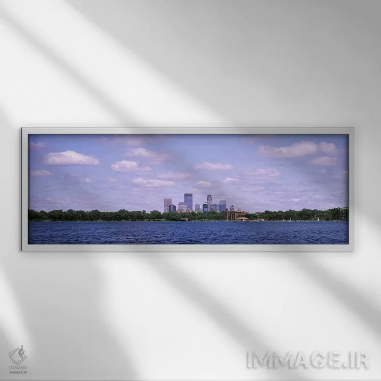 تابلو دکوراتیو Chain Of Lakes Park, Minneapolis, Minnesota, USA,آسمان… اثر پانورامیک ایمجز - نمای قابدار سفید