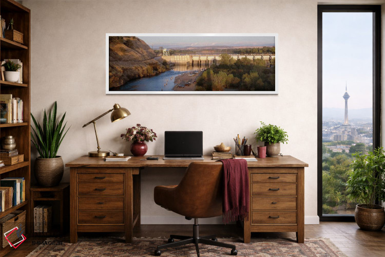 تابلو دکوراتیو Nimbus Dam, American River, Sacramento County, Californ… اثر پانورامیک ایمجز - D1W