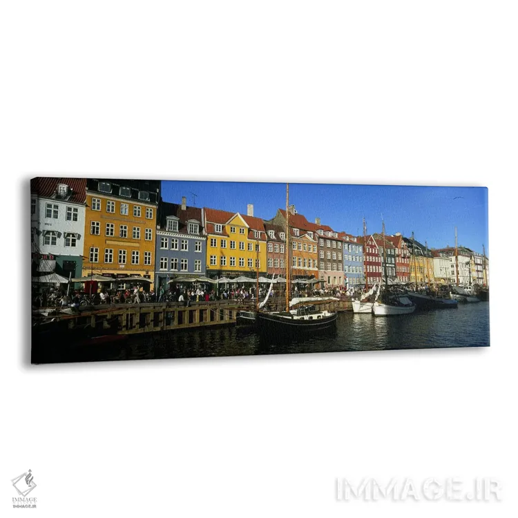 تابلو دکوراتیو Nyhavn, Copenhagen, Denmark,ملک در کنار آب، نیهاون، کپن… اثر پانورامیک ایمجز - نمای پرسپکتیو محصول