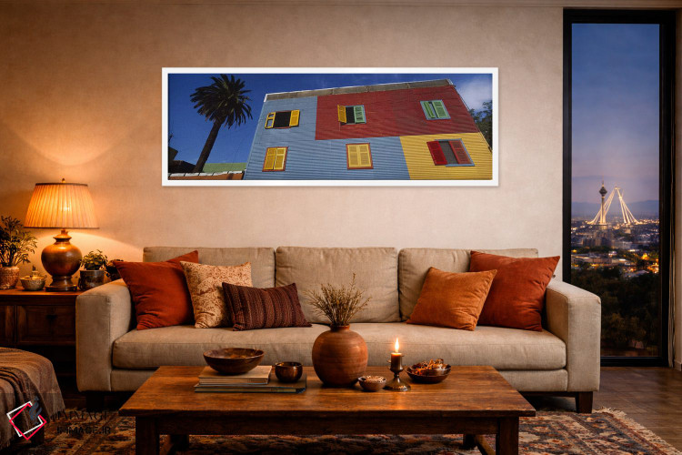 تابلو دکوراتیو La Boca Barrio, Buenos Aires, Argentina,نما و کرکره های… اثر پانورامیک ایمجز - D4W