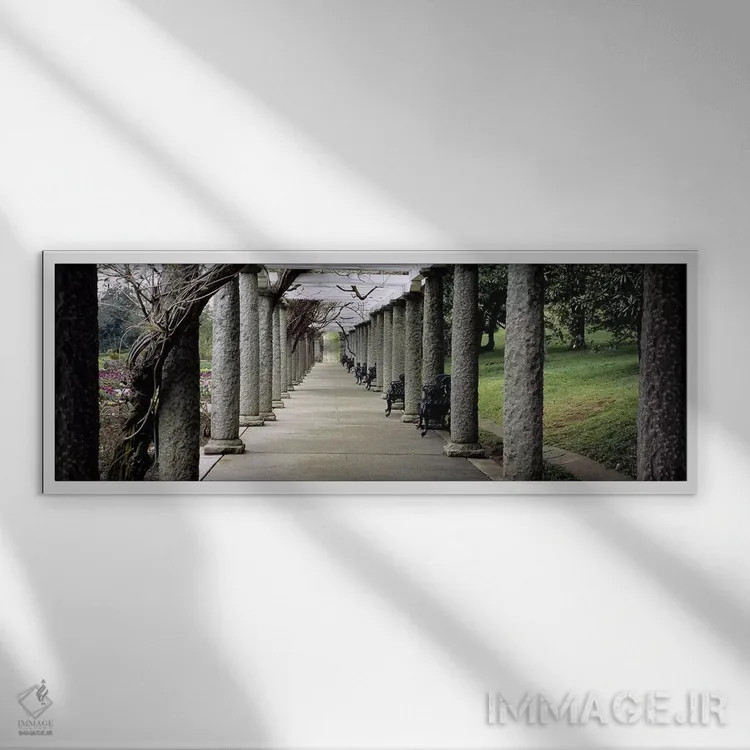 تابلو دکوراتیو Italian Garden, Maymont Estate, Richmond, Virginia, USA… اثر پانورامیک ایمجز - نمای قابدار سفید