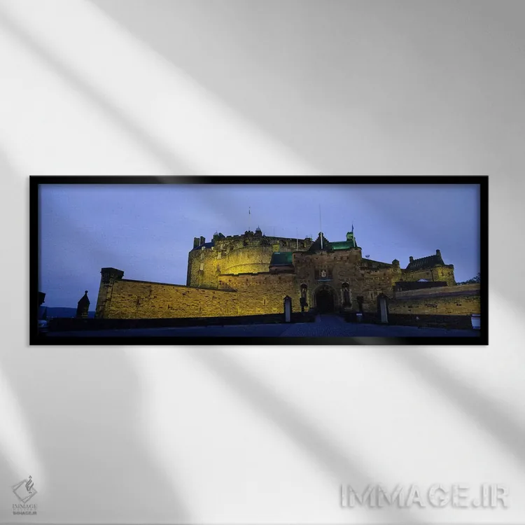 تابلو دکوراتیو Edinburgh, Scotland, United Kingdom,قلعه اباوربورگ نوران… اثر پانورامیک ایمجز - نمای قابدار مشکی