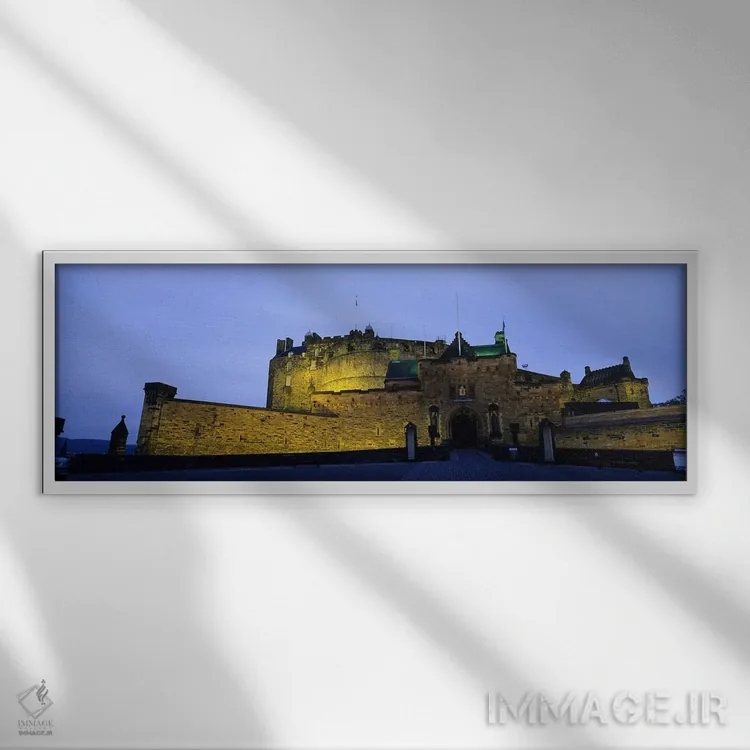 تابلو دکوراتیو Edinburgh, Scotland, United Kingdom,قلعه اباوربورگ نوران… اثر پانورامیک ایمجز - نمای قابدار سفید