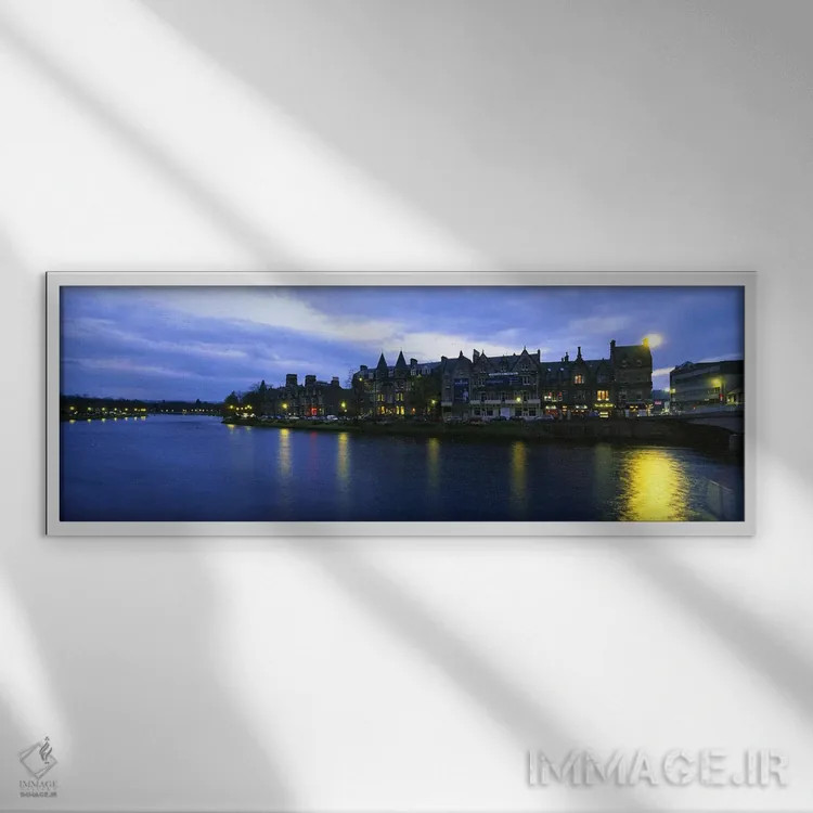 تابلو دکوراتیو Inverness, Highlands, Scotland, United Kingdom,ساختمان… اثر پانورامیک ایمجز - نمای قابدار سفید