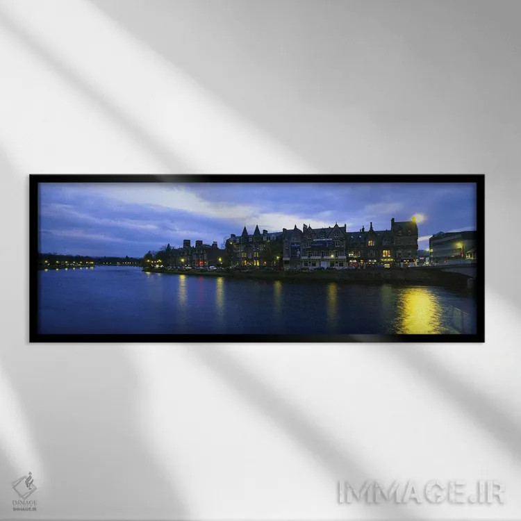 تابلو دکوراتیو Inverness, Highlands, Scotland, United Kingdom,ساختمان… اثر پانورامیک ایمجز - نمای قابدار مشکی