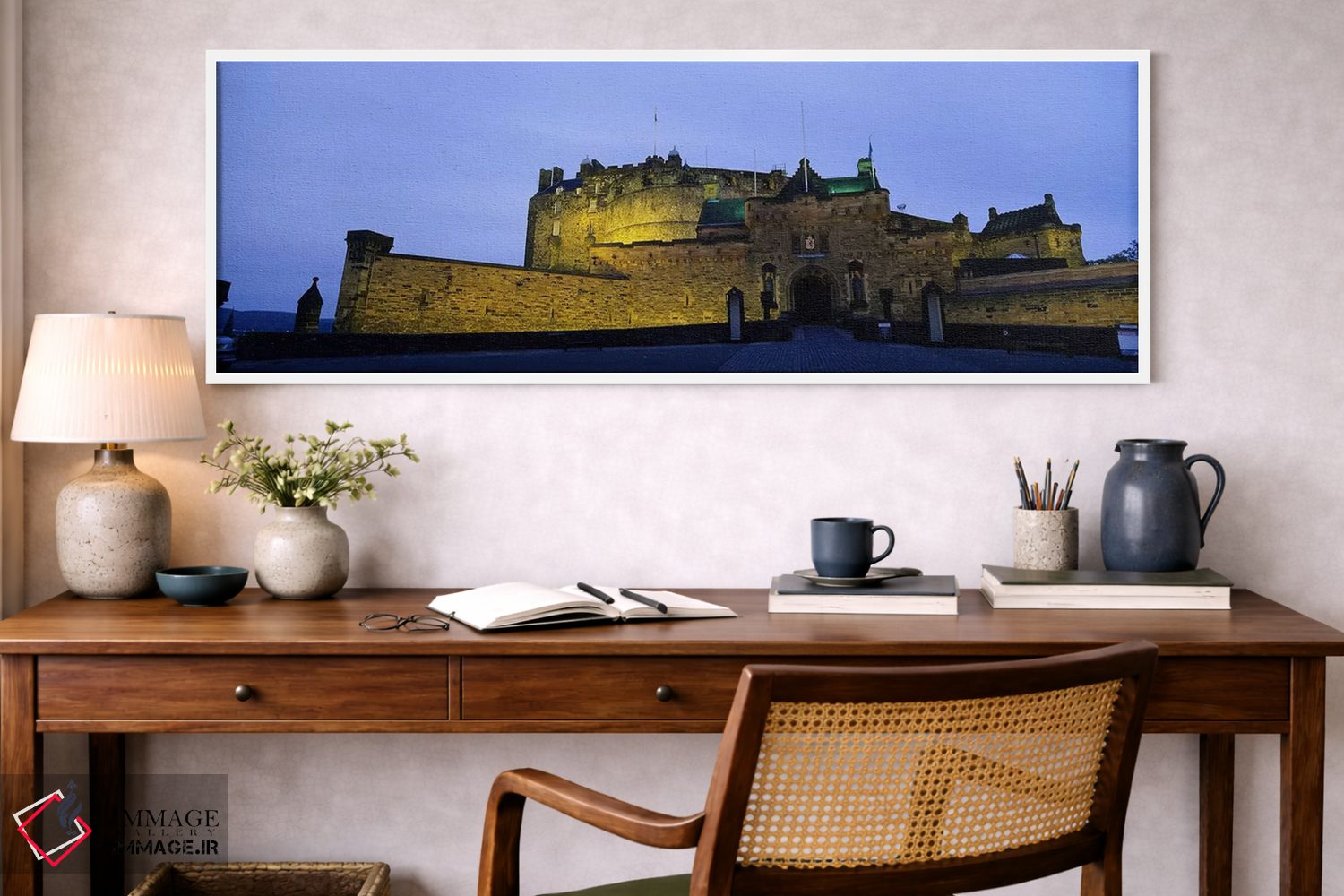 تابلو دکوراتیو Edinburgh, Scotland, United Kingdom,قلعه اباوربورگ نوران… اثر پانورامیک ایمجز - D1W