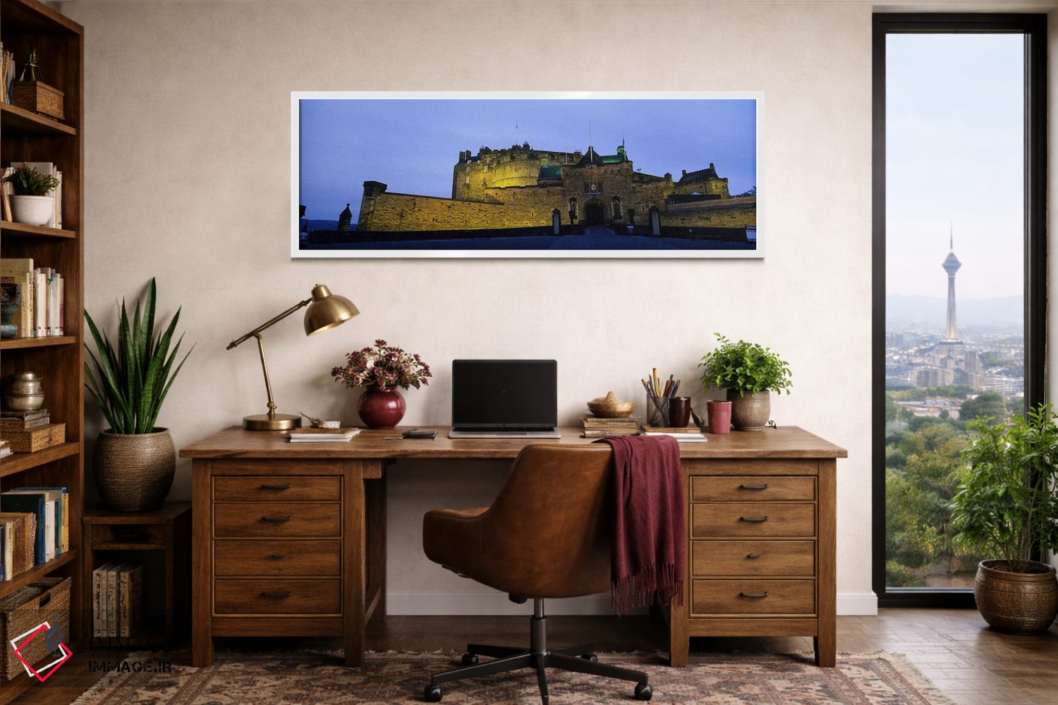 تابلو دکوراتیو Edinburgh, Scotland, United Kingdom,قلعه اباوربورگ نوران… اثر پانورامیک ایمجز - D2W