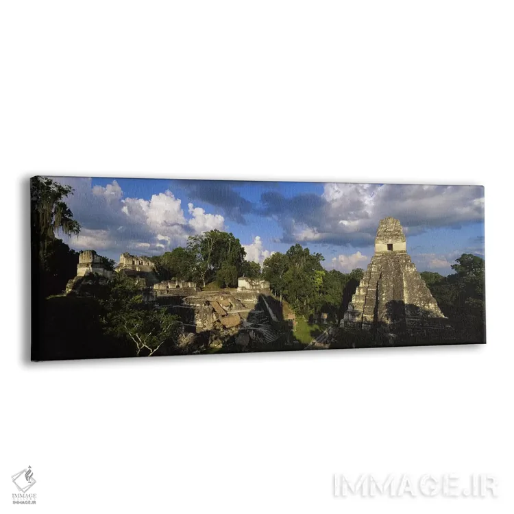تابلو دکوراتیو El Peten, Guatemala,سایه ها بر ویرانه های باستانی یاکس… اثر پانورامیک ایمجز - نمای پرسپکتیو محصول