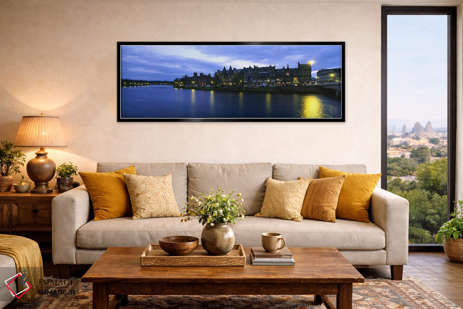 تابلو دکوراتیو Inverness, Highlands, Scotland, United Kingdom,ساختمان… اثر پانورامیک ایمجز - D6B