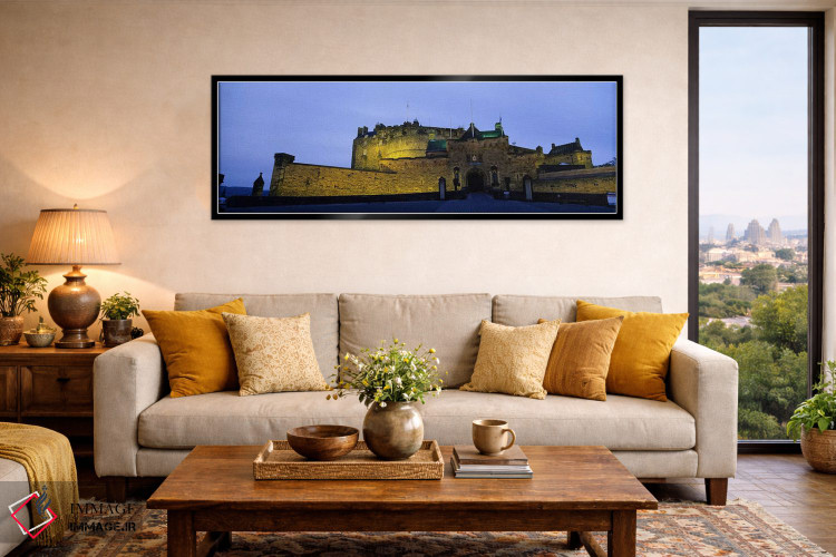 تابلو دکوراتیو Edinburgh, Scotland, United Kingdom,قلعه اباوربورگ نوران… اثر پانورامیک ایمجز - D6B