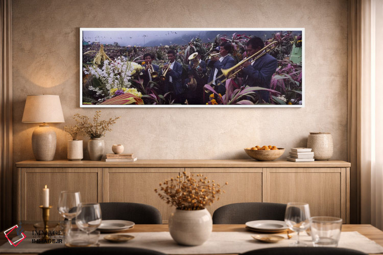 تابلو دکوراتیو Zunil, Guatemala,نوازندگان در حال جشن روز تمام مقدسین ب… اثر پانورامیک ایمجز - D2W