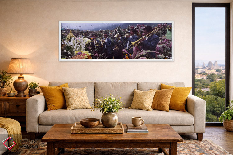 تابلو دکوراتیو Zunil, Guatemala,نوازندگان در حال جشن روز تمام مقدسین ب… اثر پانورامیک ایمجز - D4W