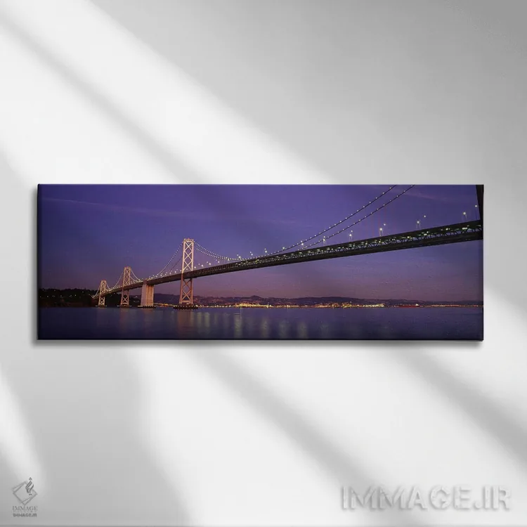 تابلو دکوراتیو Oakland Bay Bridge, San Francisco, California, USA,نمای… اثر پانورامیک ایمجز - نمای روبهرو روی دیوار
