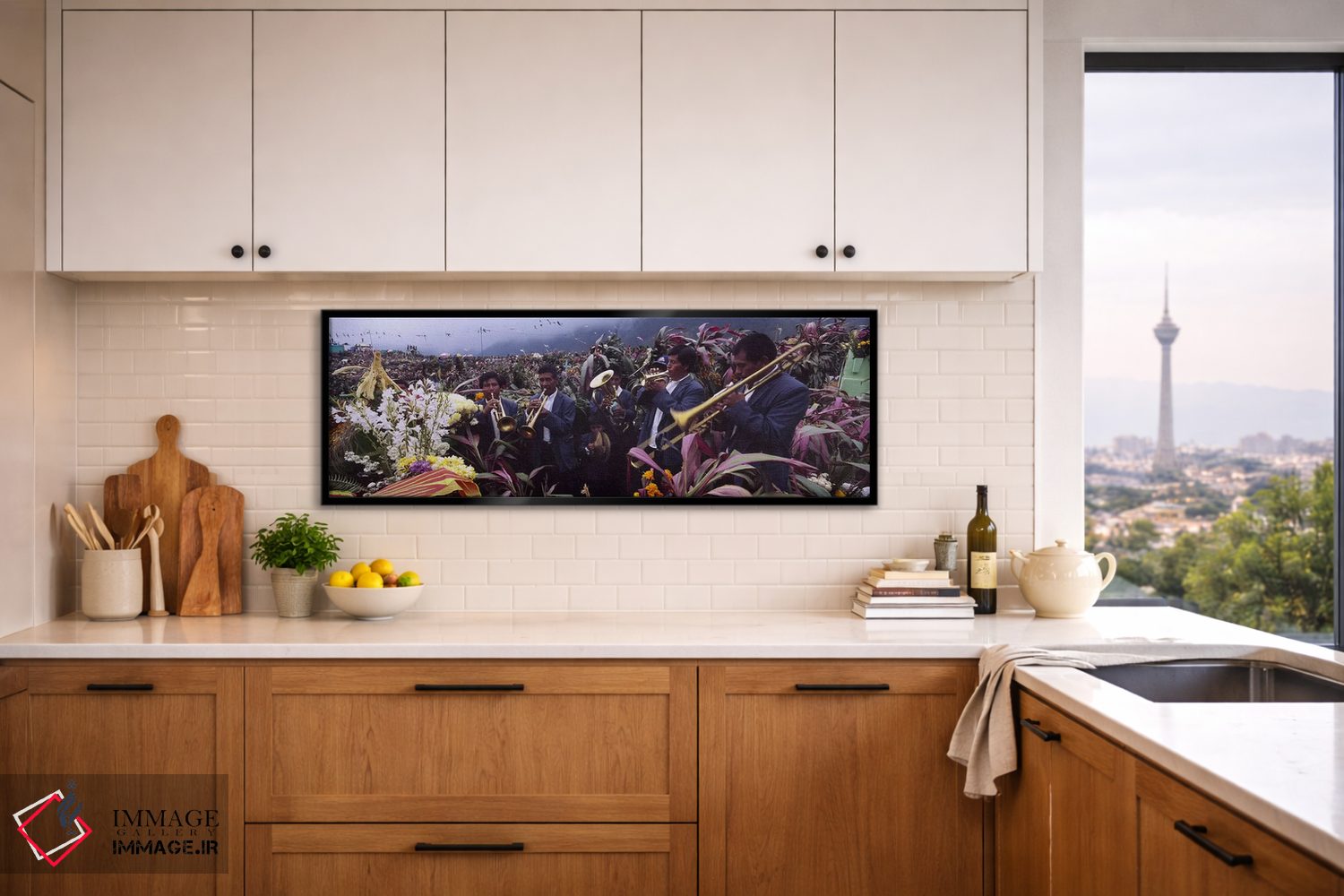 تابلو دکوراتیو Zunil, Guatemala,نوازندگان در حال جشن روز تمام مقدسین ب… اثر پانورامیک ایمجز - D6B