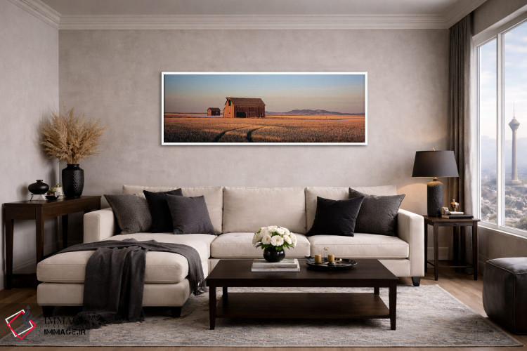 تابلو دکوراتیو Hobson, Judith Basin County, Montana, USA,انبار قدیمی د… اثر پانورامیک ایمجز - D4W