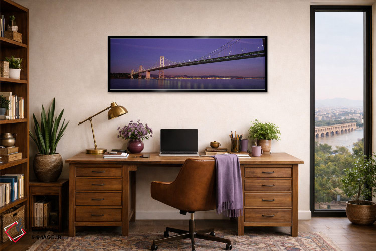 تابلو دکوراتیو Oakland Bay Bridge, San Francisco, California, USA,نمای… اثر پانورامیک ایمجز - D2B