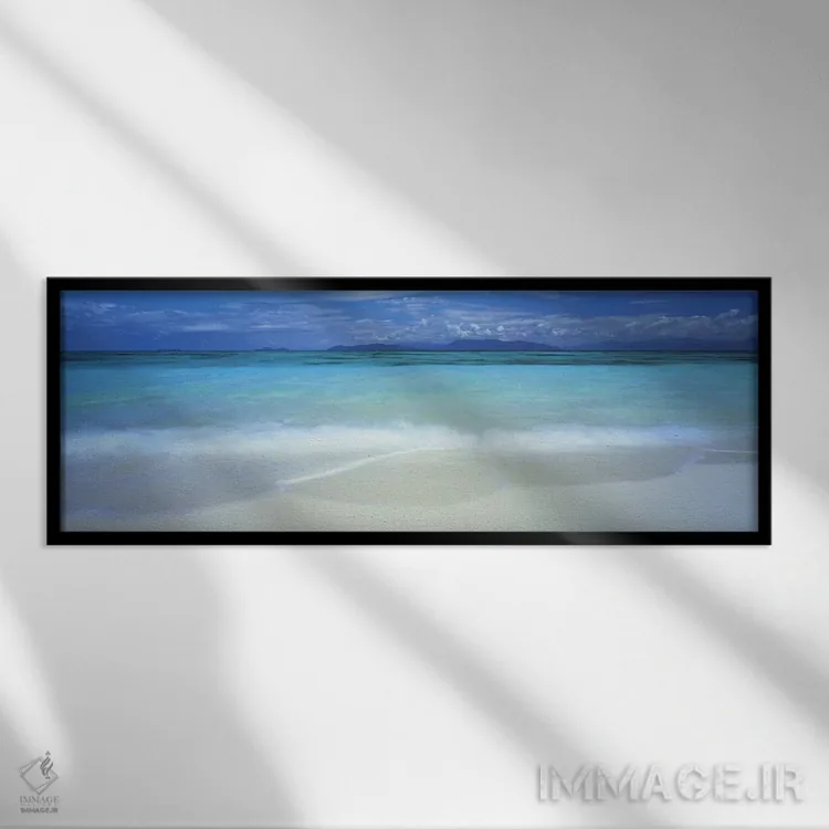 تابلو دکوراتیو Great Barrier Reef, Queensland, Australia,ابرها بر فراز… اثر پانورامیک ایمجز - نمای قابدار مشکی