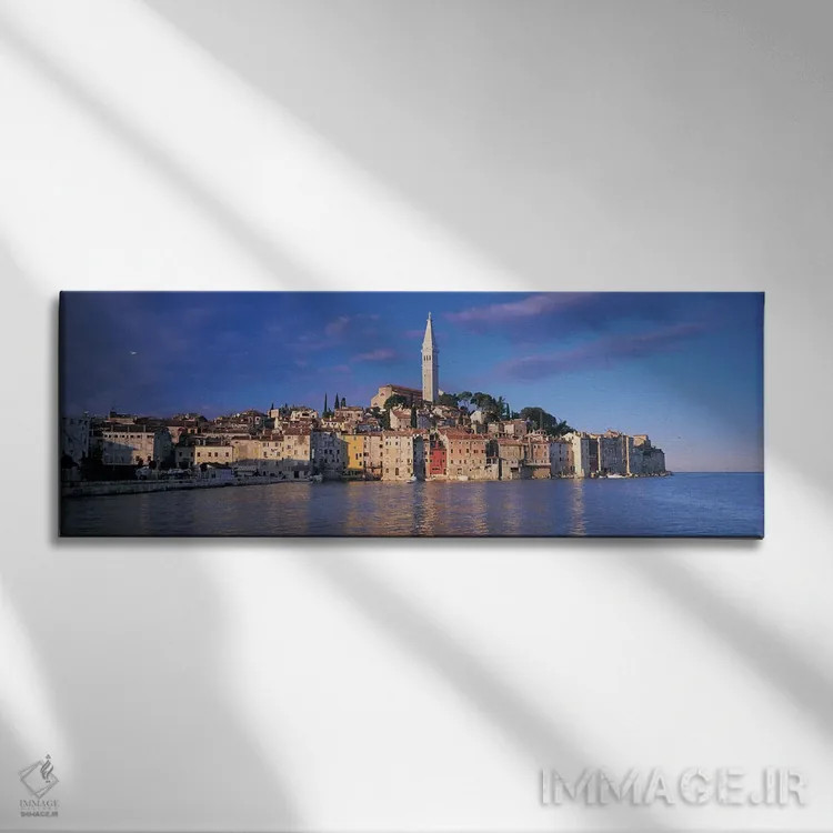 تابلو دکوراتیو Rovinj, Croatia,شهر کنار آب، رووینی، کرواسی اثر پانورامیک ایمجز - نمای روبهرو روی دیوار