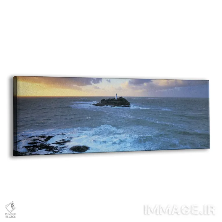 تابلو دکوراتیو Godrevy Island, St Ives Bay, Cornwall, England, United… اثر پانورامیک ایمجز - نمای پرسپکتیو محصول