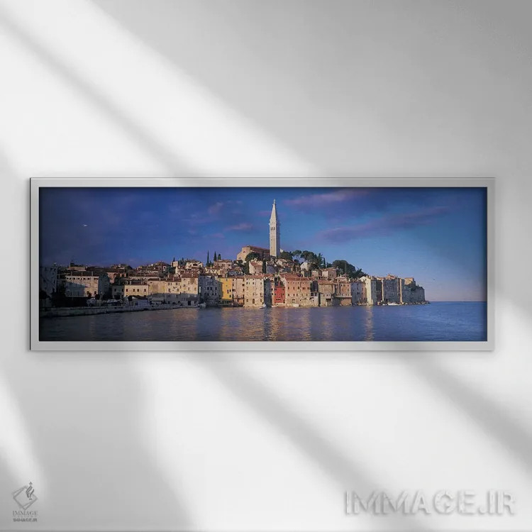 تابلو دکوراتیو Rovinj, Croatia,شهر کنار آب، رووینی، کرواسی اثر پانورامیک ایمجز - نمای قابدار سفید