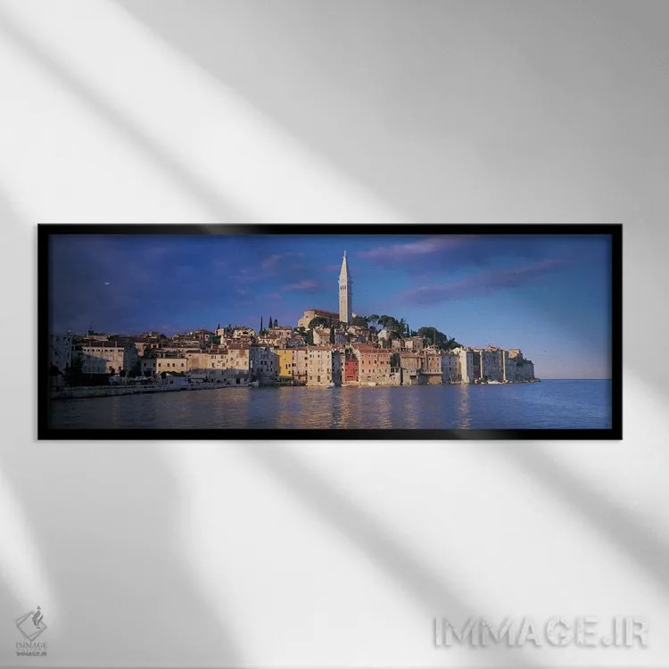 تابلو دکوراتیو Rovinj, Croatia,شهر کنار آب، رووینی، کرواسی اثر پانورامیک ایمجز - نمای قابدار مشکی