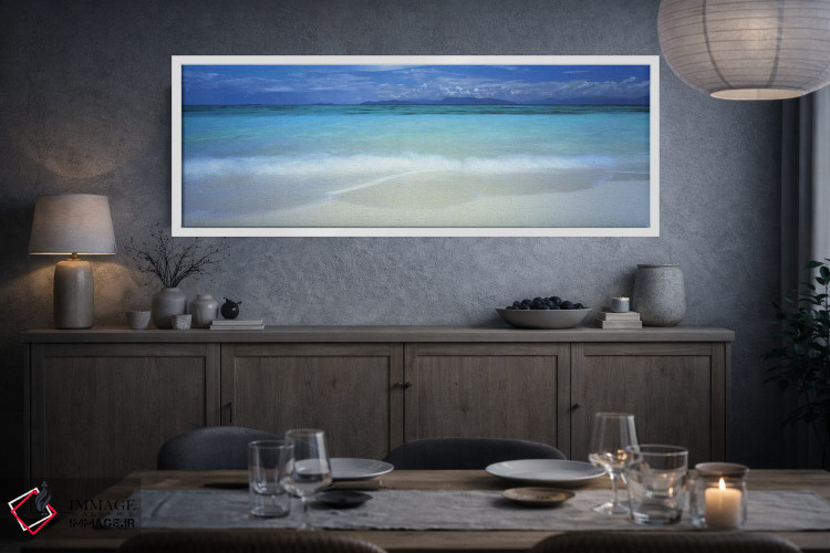 تابلو دکوراتیو Great Barrier Reef, Queensland, Australia,ابرها بر فراز… اثر پانورامیک ایمجز - D3W